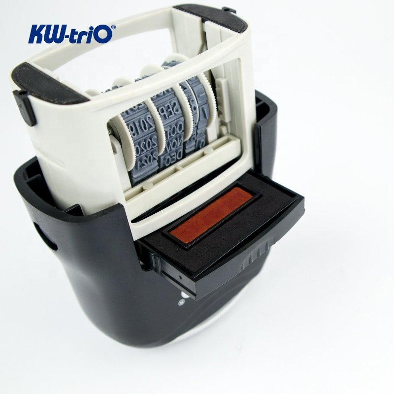 Self Inking Rubber Date Office Stamp with Phrases & Date, 12-Year Band