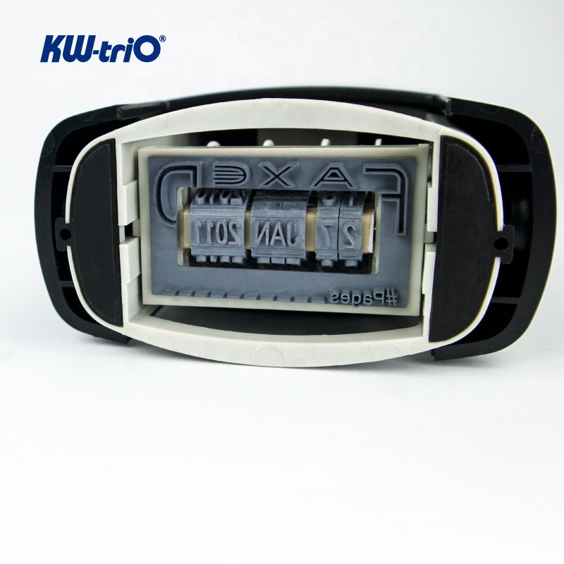 Self Inking Rubber Date Office Stamp with Phrases & Date, 12-Year Band