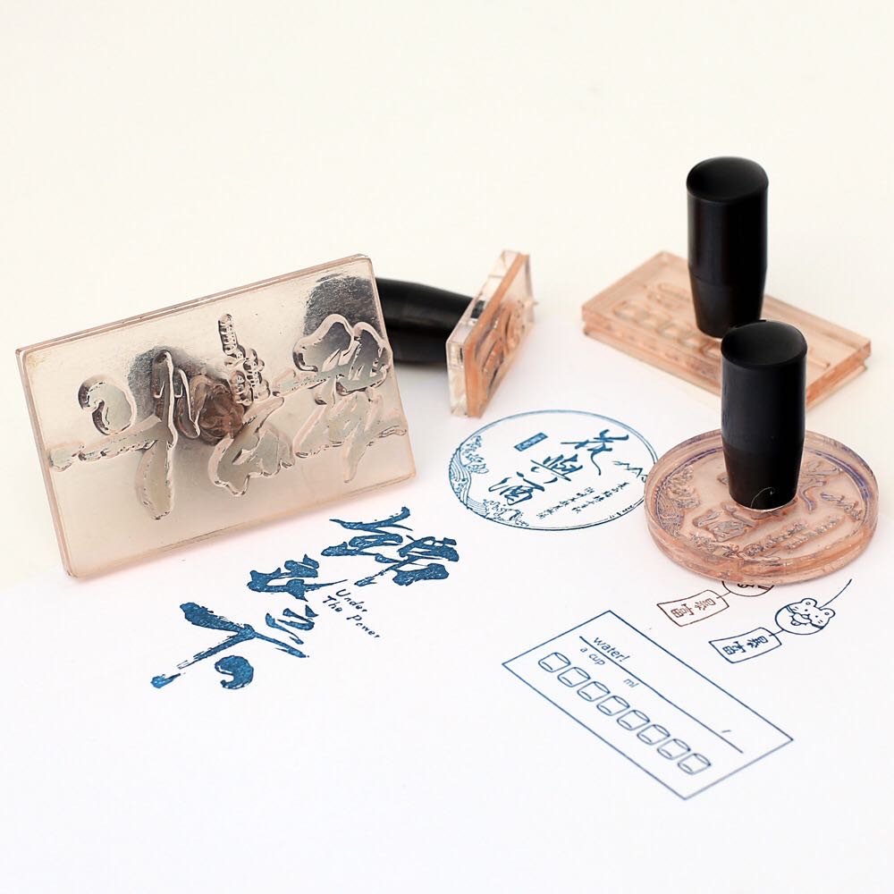 Clear acrylic Modern Stamp Office Custom Seal Journal Seal Rubber Stamp