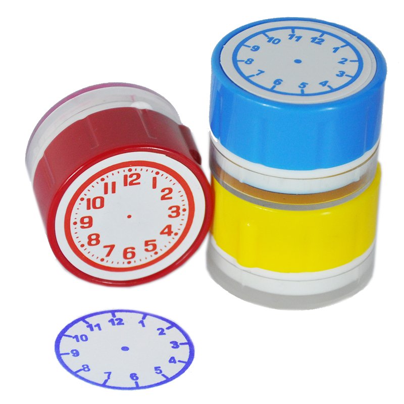 32mm round flash stamp cartoon toy flash stamp