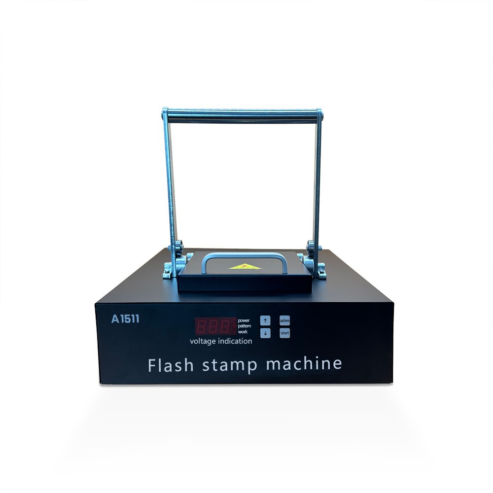 Custom name stamp machine Big size working area 120*150mm flash stamp making machine