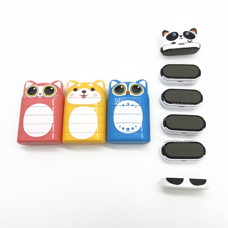2024 Funny Style stamp double side color washable Pocket Stamp Mini Self Inking Kid Teacher Stamp For Children
