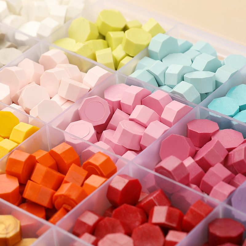 24 color boxed sealed wax, fire paint seal, wax bead invitation, envelope sealing wax manufacturer wholesale