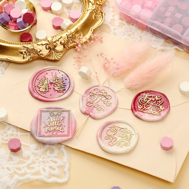 24 color boxed sealed wax, fire paint seal, wax bead invitation, envelope sealing wax manufacturer wholesale