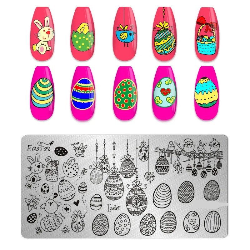 Hot Selling Custom Nail Stamp Template Free Sample Nail Stamping Plates for Manicure Nail Decoration