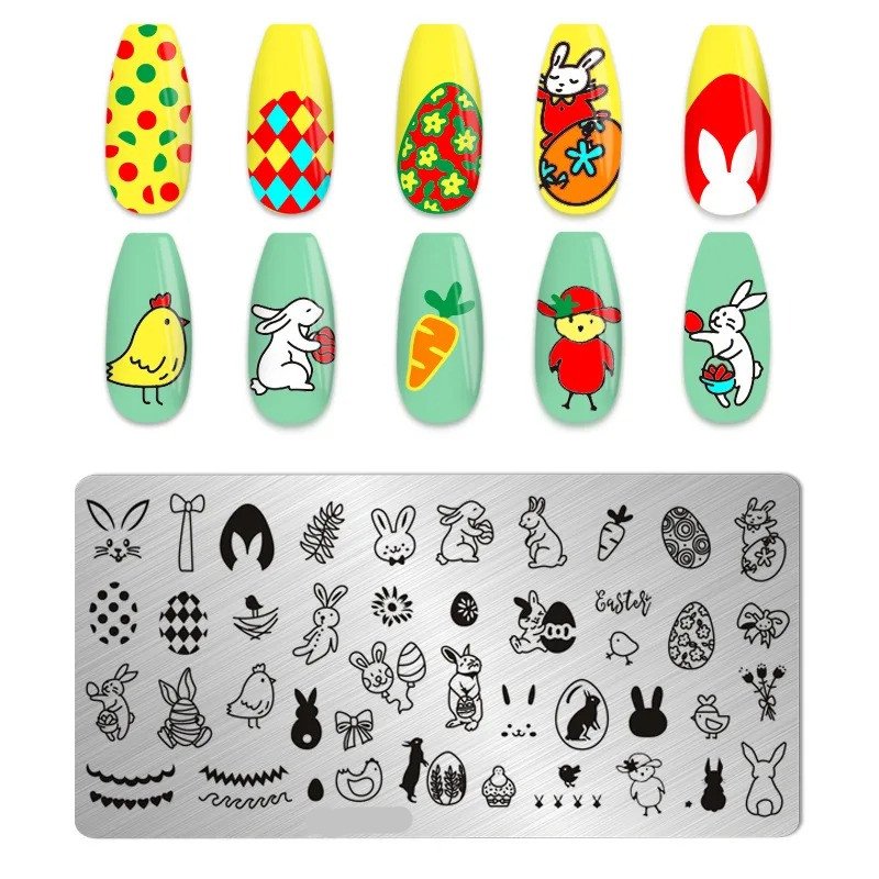 Hot Selling Custom Nail Stamp Template Free Sample Nail Stamping Plates for Manicure Nail Decoration
