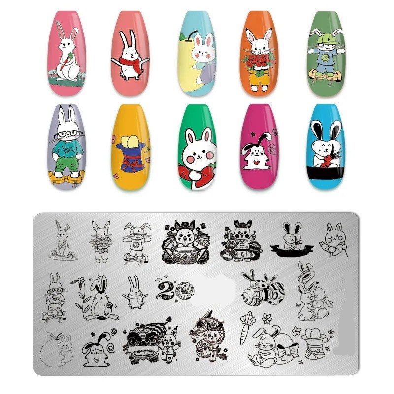 Hot Selling Custom Nail Stamp Template Free Sample Nail Stamping Plates for Manicure Nail Decoration