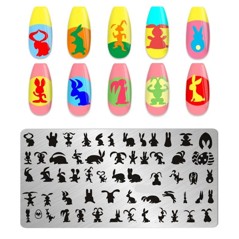 Hot Selling Custom Nail Stamp Template Free Sample Nail Stamping Plates for Manicure Nail Decoration
