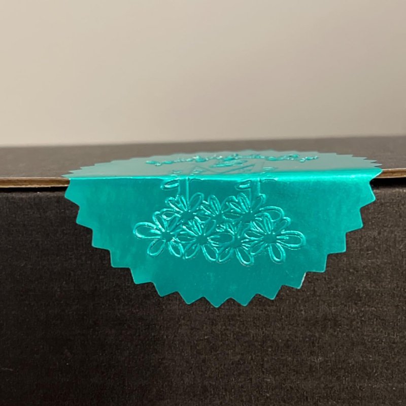 DIY Logo Adhesive 3D Emboss stickers Gold/Silver Foil Stamp Metallic Metal Gold Embossed label stickers for packaging