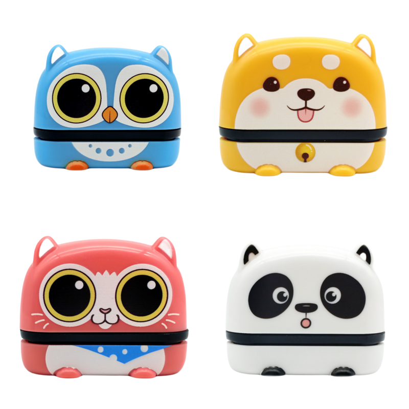 Custom Name Stamp Children Stamp Material Cute Little Monster Name Clothing Kids Cartoon Flash Stamp