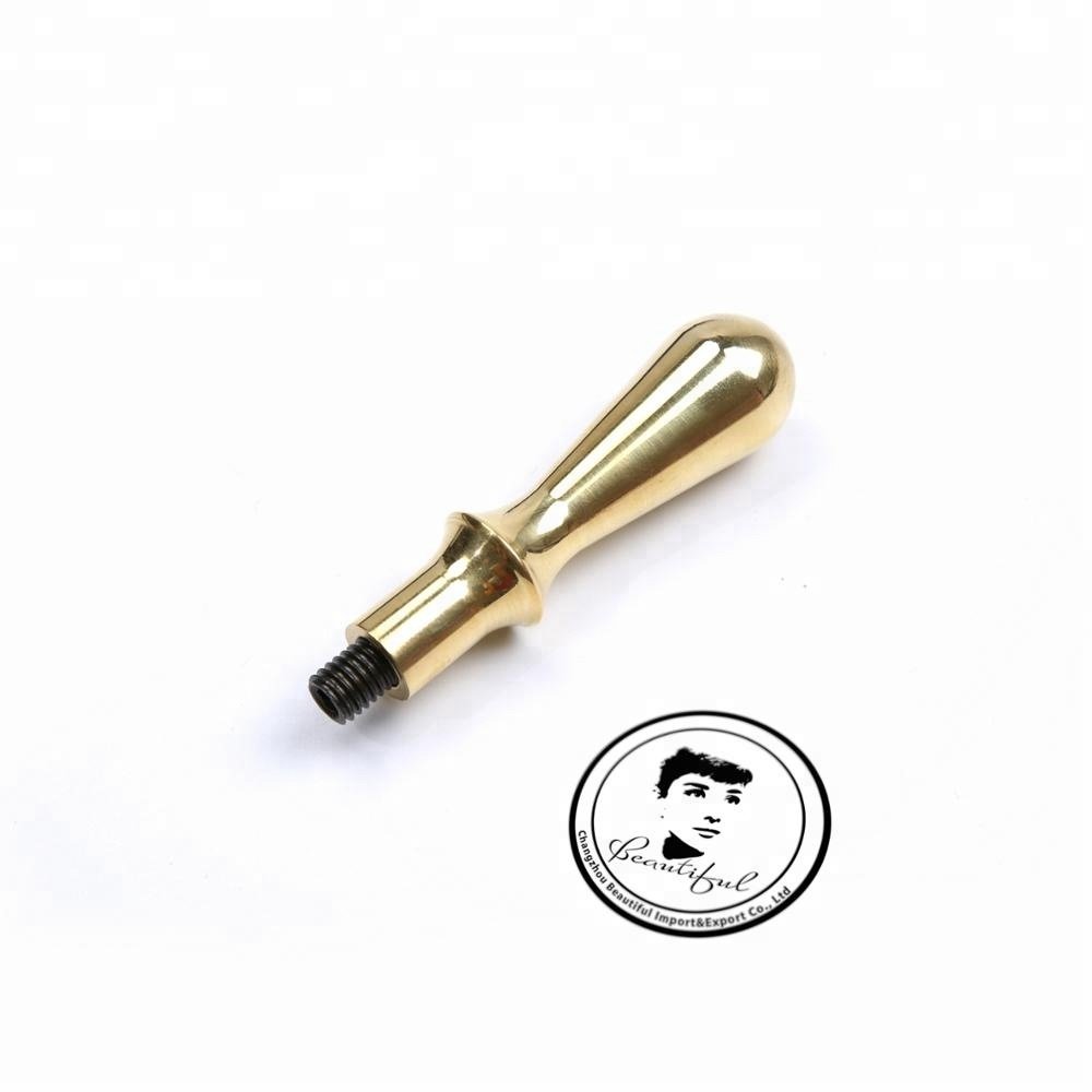 New arrival porcelain handle sealing wax stamp pure brass handle metal handle