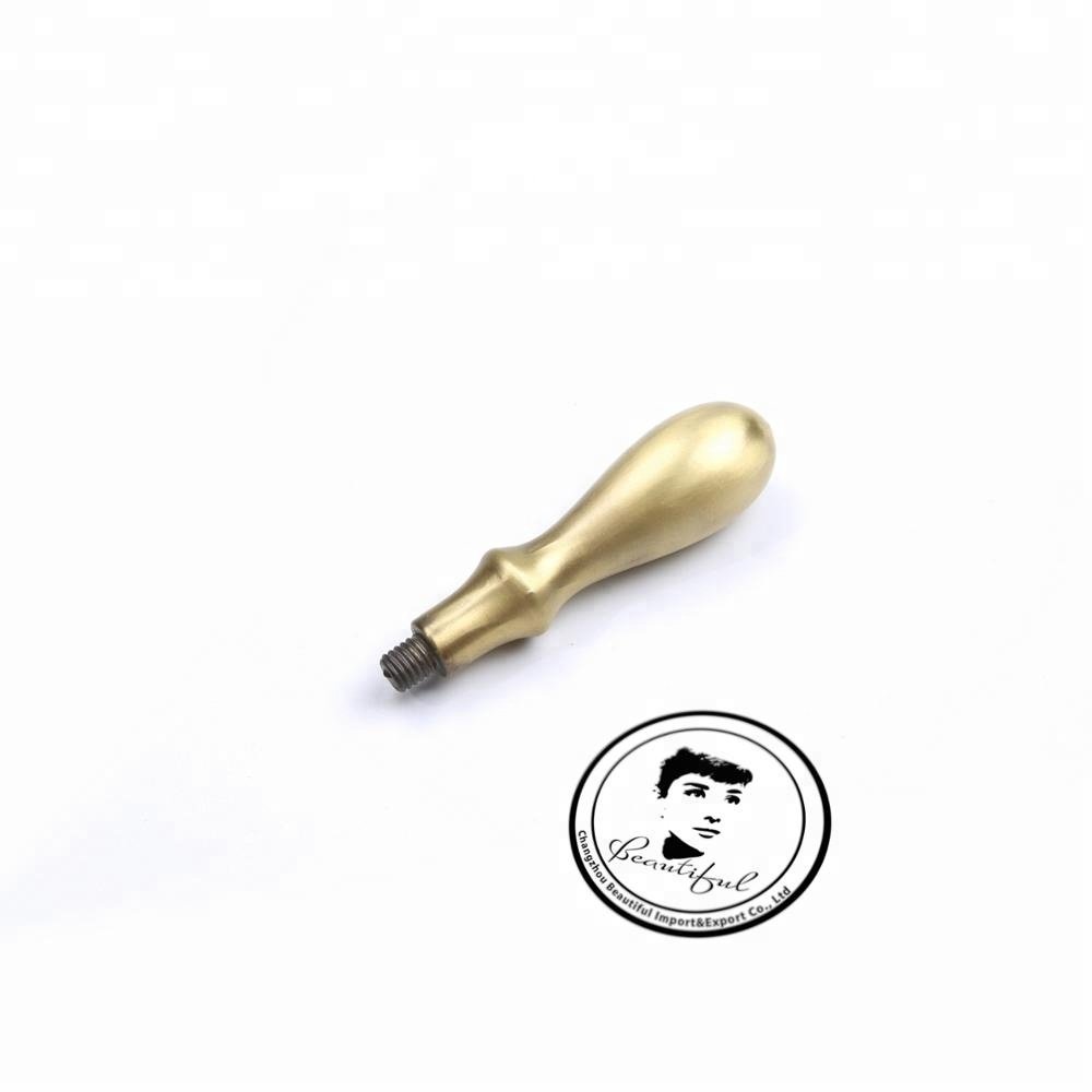 New arrival porcelain handle sealing wax stamp pure brass handle metal handle
