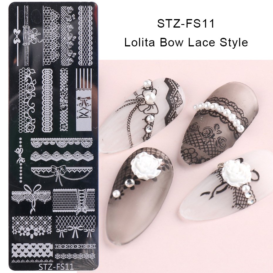 12*4cm Nail Art Templates Stamping Plate Summer Ocean Design Flower Starfish Temperature Lace Stamp Manicure Templates Plates