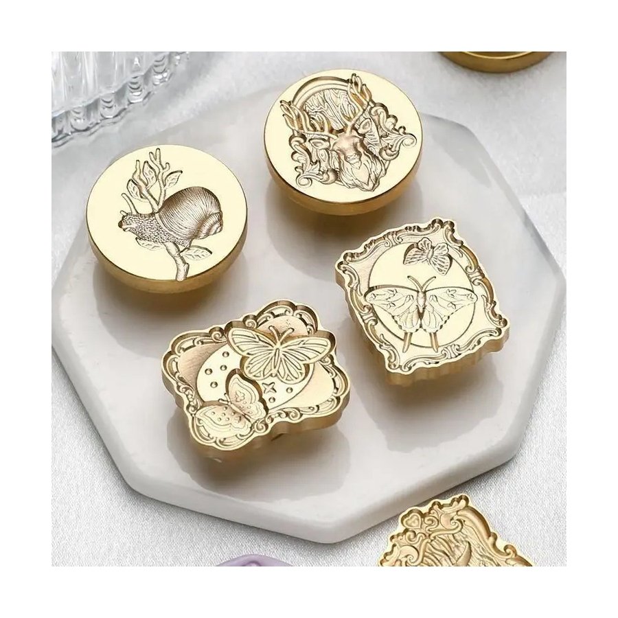 All Souls Series Stamps Solid Brass Embossed Stamp Cards Envelopes Wedding Invitations Gift Packaging Manufacturer Wholesale