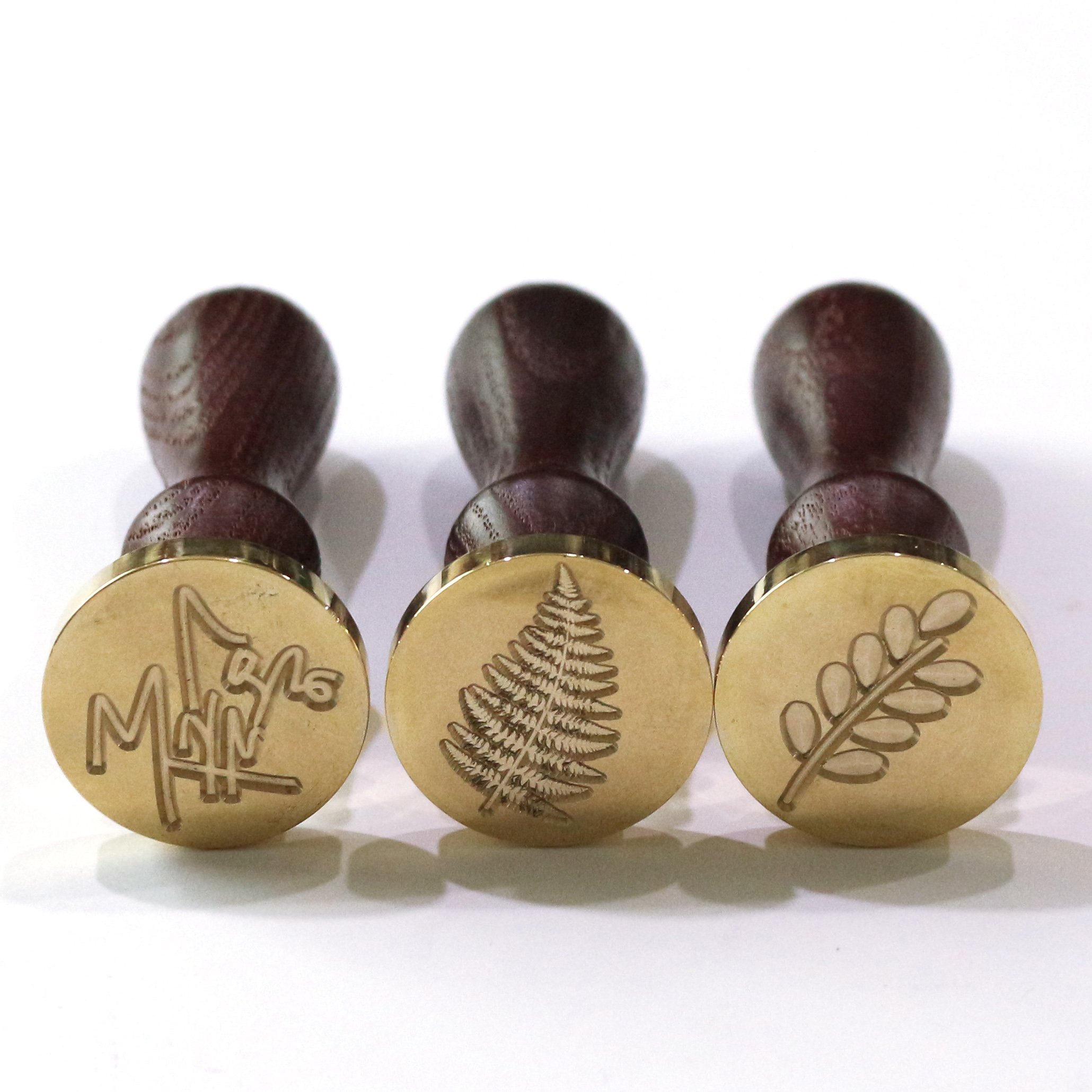 Custom Patterned Seal Wax Stamp with Wooden Handle for Wedding Invitation Envelopes Wax Seal Stamp Set Kit