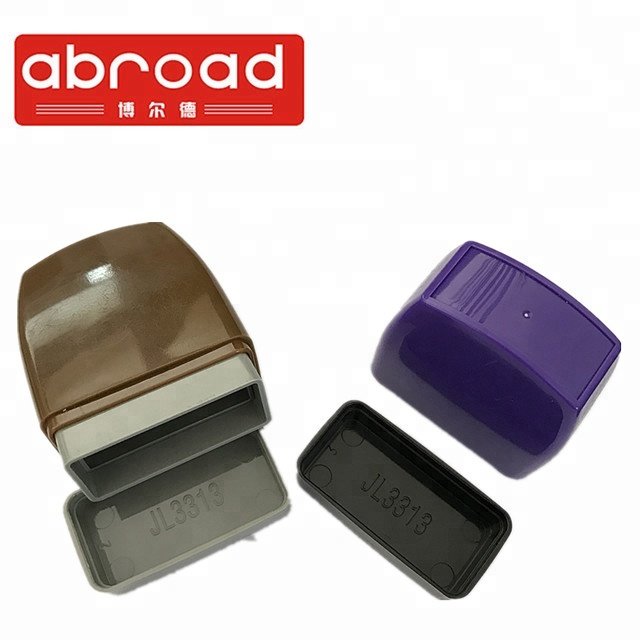 business atom stamp with many different colors