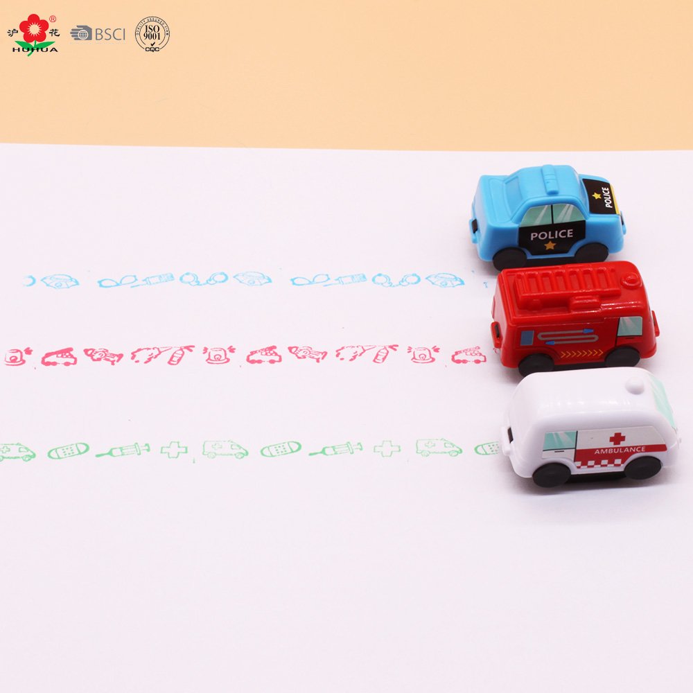 stamp vehicle rolling stamp for children toy selfinking toy