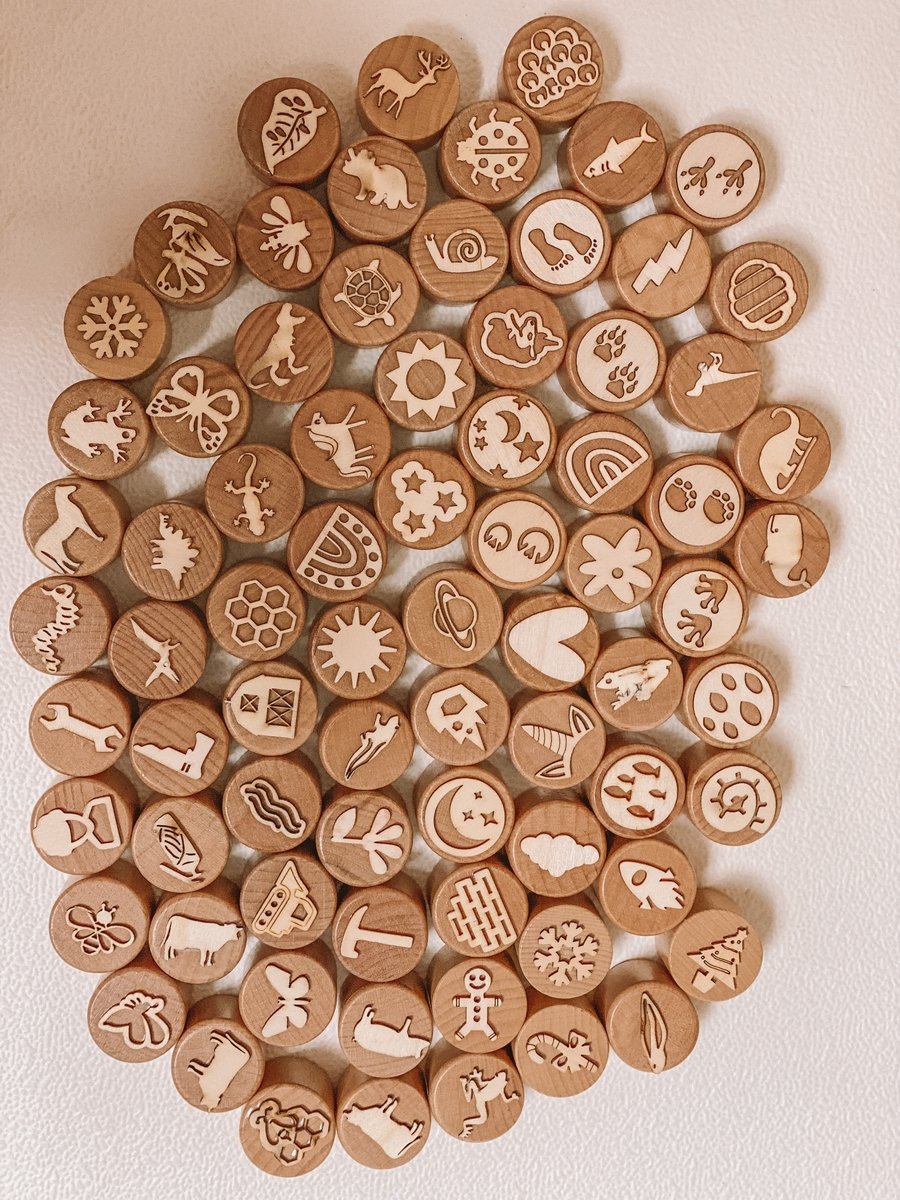 Nature Stamper Honeybee Set BeeKeeper & Honey Wooden Stamp Montessori| Playdough Stamps