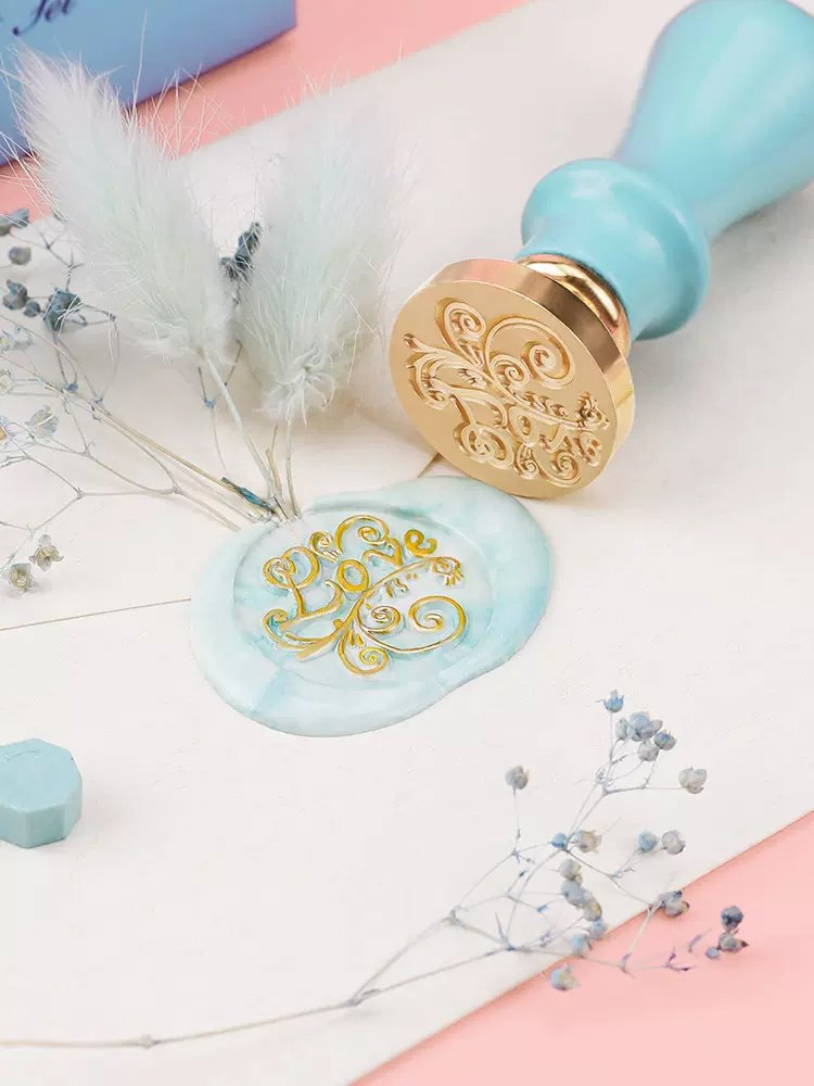 Fantasy Lacquer Gift Box Set Embossed Creative Stamp Customization Birthday Gift Wax Bead Manufacturer Wholesale