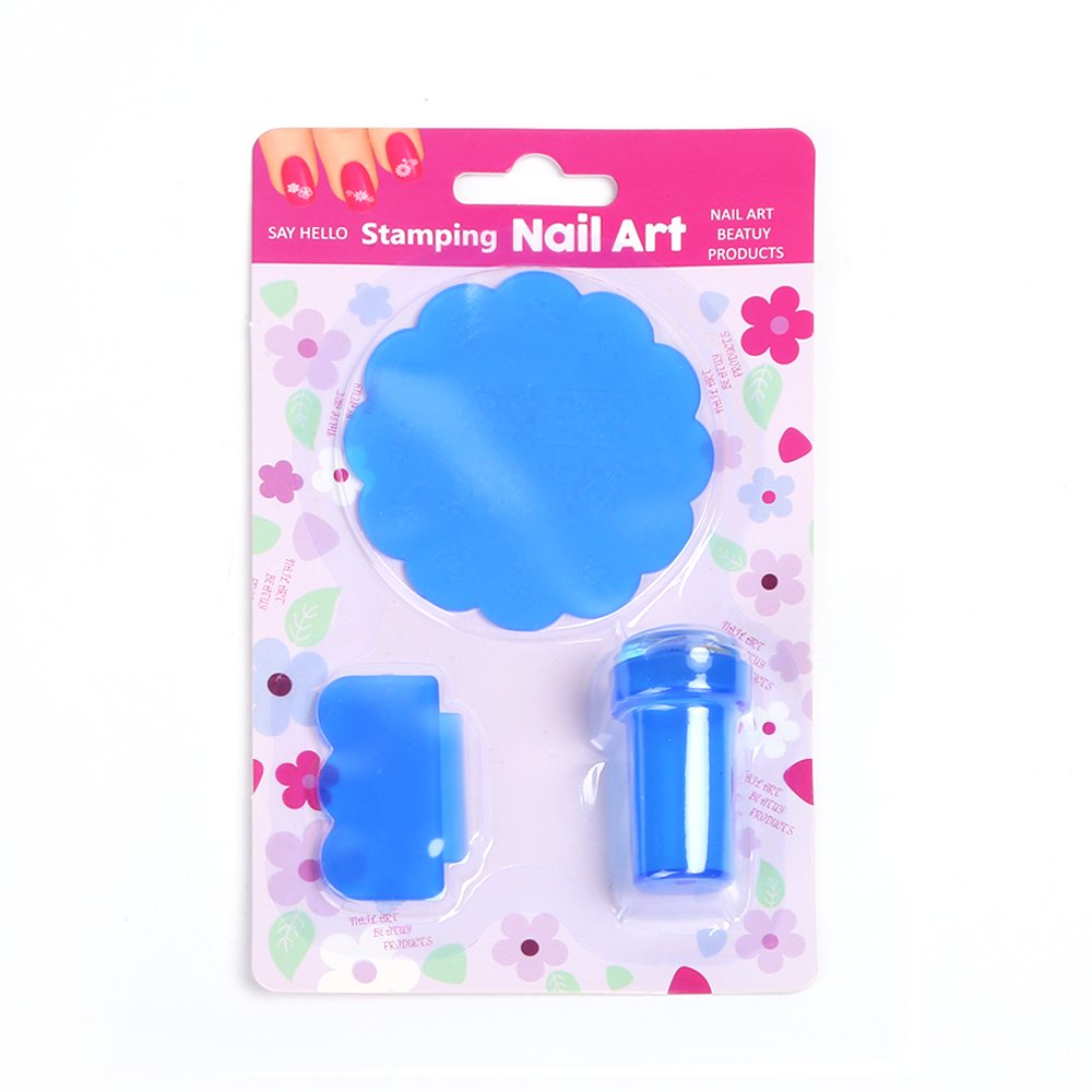 Professional 7cm Silicone Nail Art Stamper French Manicure Plate Stamp Kit for DIY Decoration Handmade by Manufacturer