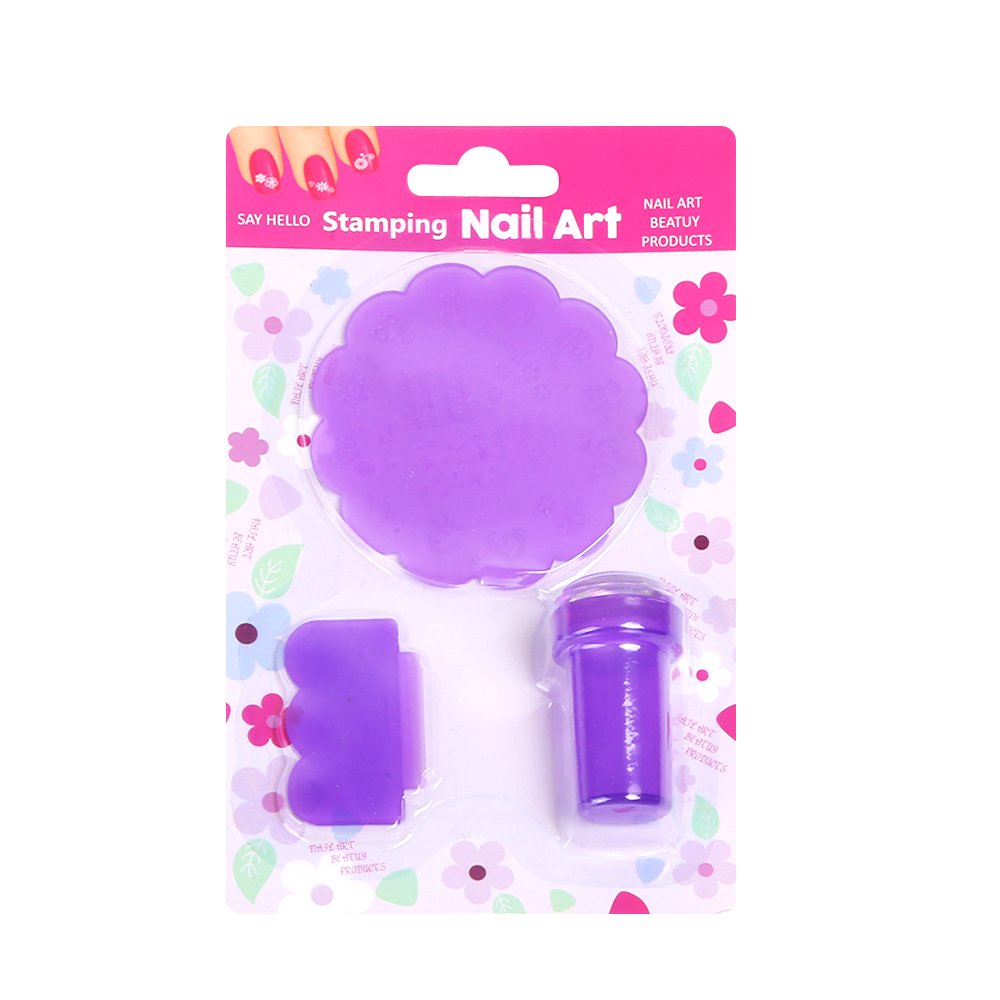 Professional 7cm Silicone Nail Art Stamper French Manicure Plate Stamp Kit for DIY Decoration Handmade by Manufacturer