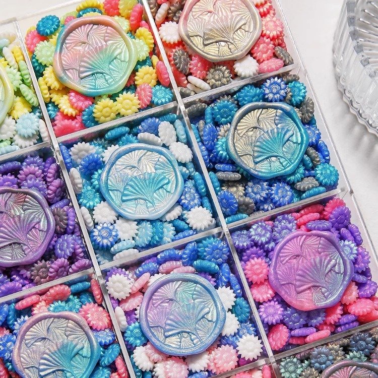 Wholesale wax beans color intrigue 10 colors wax seal beads with box