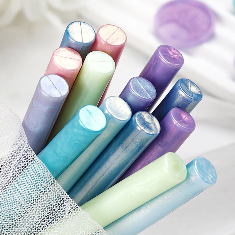 Cylindrical Aurora Stamp Wax Rod Round Rod Handmade Stamp Sealing Wax Invitation Letter Envelope Stamping Manufacturer Wholesale