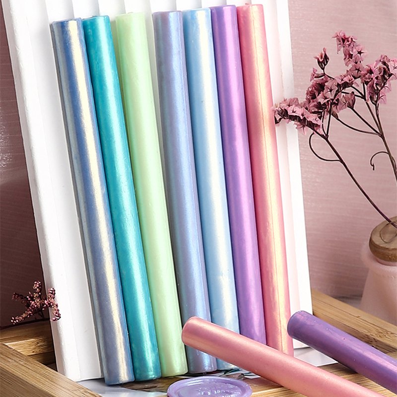 Cylindrical Aurora Stamp Wax Rod Round Rod Handmade Stamp Sealing Wax Invitation Letter Envelope Stamping Manufacturer Wholesale