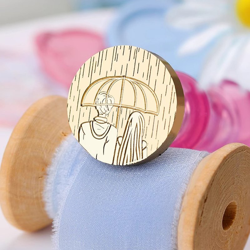 Intimate Handbook Series Stamp Solid Brass Stamp, Embossed Stamp, Wax Bead, Metal Head Festival Gift, Manufacturer Wholesale