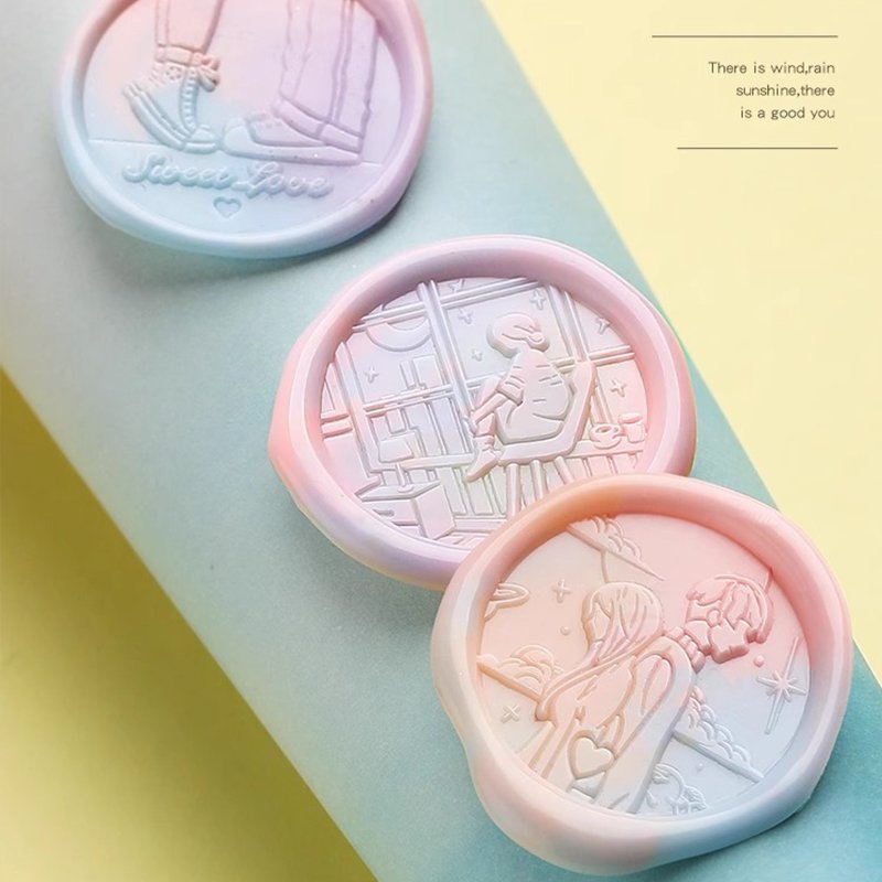 Intimate Handbook Series Stamp Solid Brass Stamp, Embossed Stamp, Wax Bead, Metal Head Festival Gift, Manufacturer Wholesale