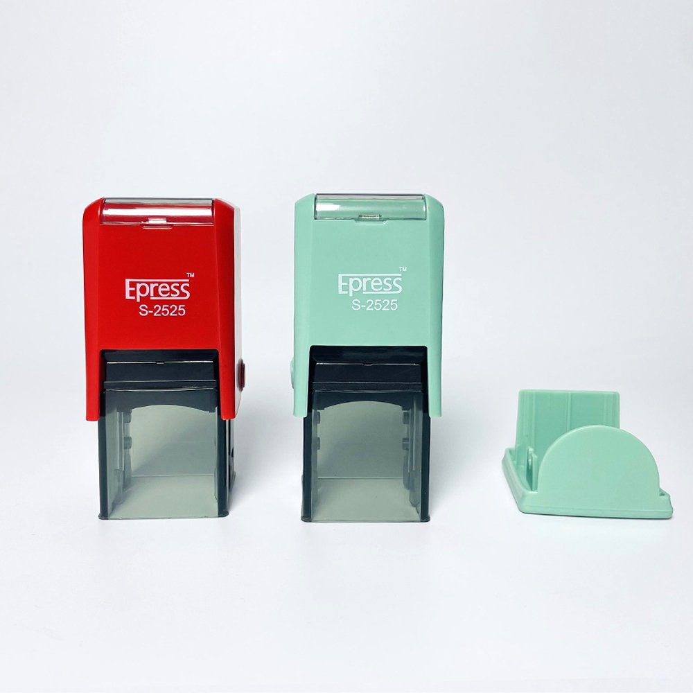 Customized Logo Office School Self Ink Stamp Rubber Automatic Make Bank Self-inking Stamps Self Inking Stamp