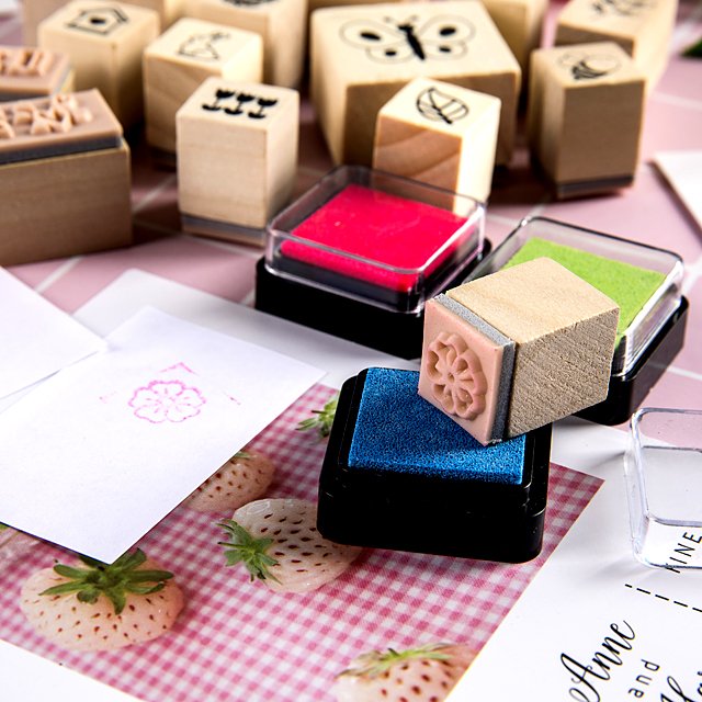 Banyan Tree in the Morning Photo album diary decoration DIY Wooden stamps