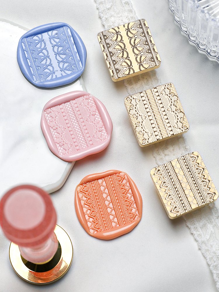 Rose Bow Lace Series Stamp Relief Envelope Invitation Letter Embossed Stamp Manufacturer Wholesale