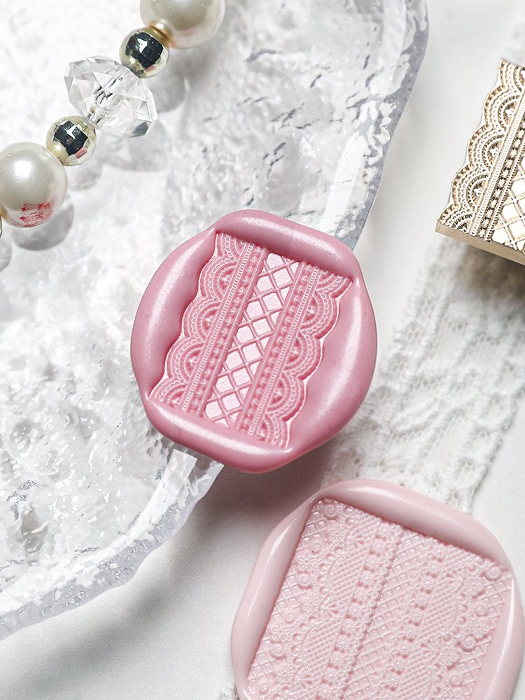 Rose Bow Lace Series Stamp Relief Envelope Invitation Letter Embossed Stamp Manufacturer Wholesale