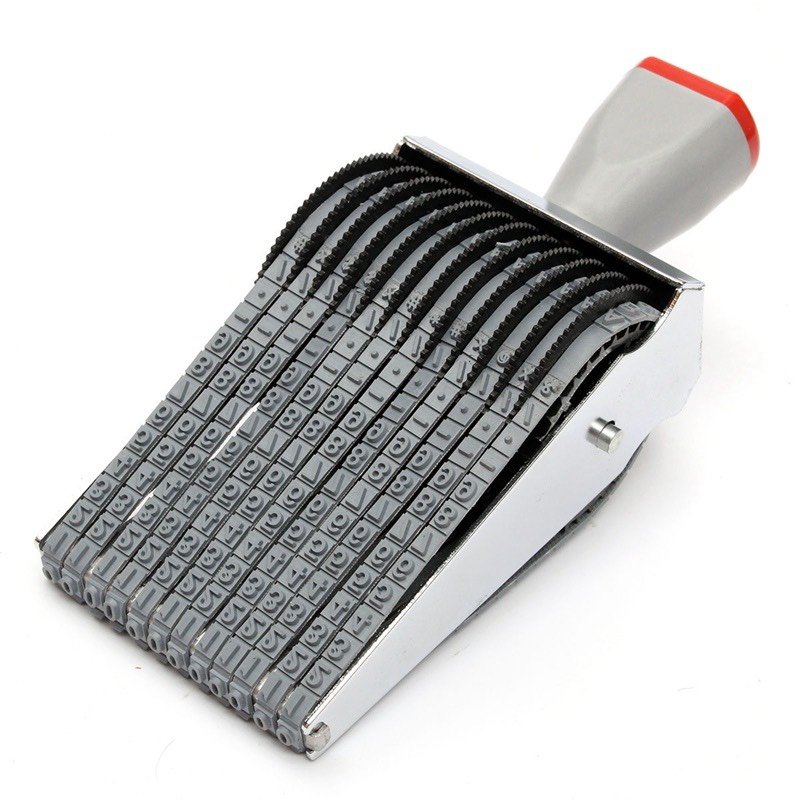 13 Digit Alphabet Rolling Rubber Stamp English Letter Number DIY Scrapbooking Roller Stamp Stationery