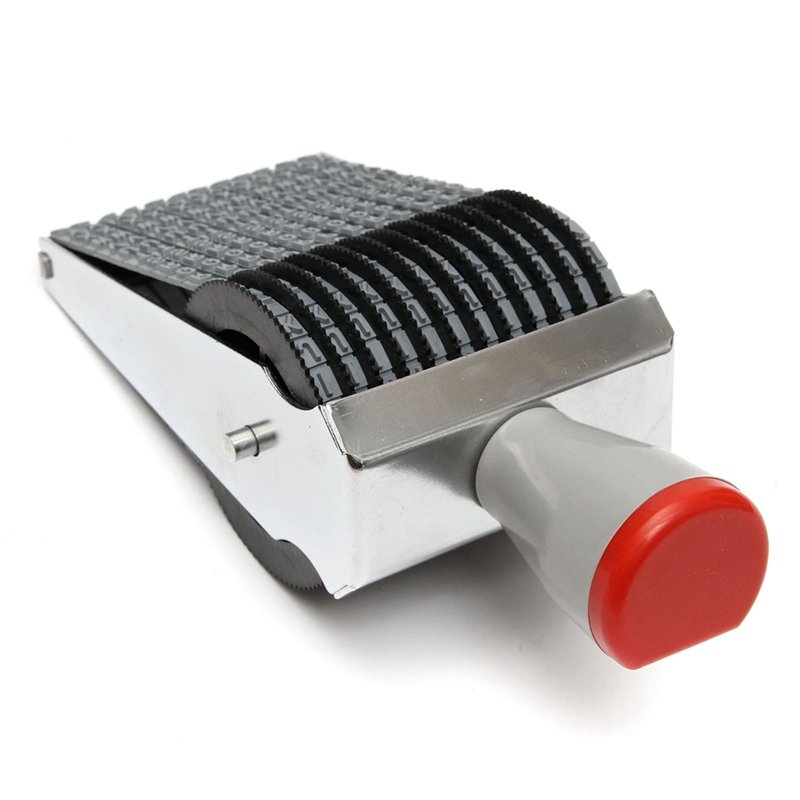 13 Digit Alphabet Rolling Rubber Stamp English Letter Number DIY Scrapbooking Roller Stamp Stationery