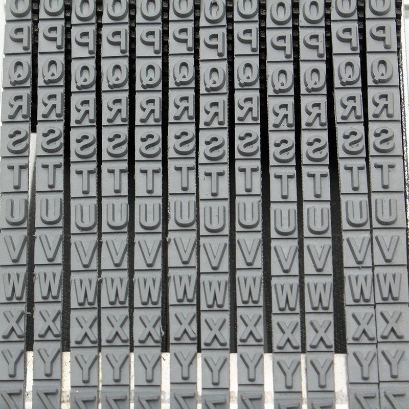 13 Digit Alphabet Rolling Rubber Stamp English Letter Number DIY Scrapbooking Roller Stamp Stationery