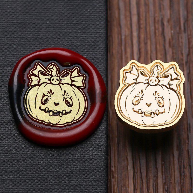 Best Price 2024 Halloween Series Pumpkin Lantern Ghost Witch Wax Seal Stamp Head