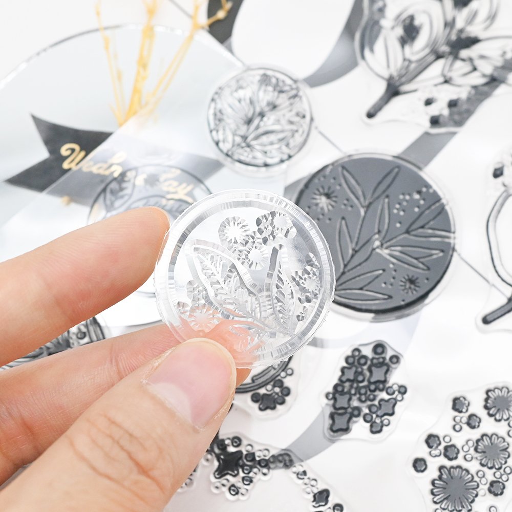 Popular Personalised Crafting Rubber Clear Stamps Custom High Quality Clear Stamps