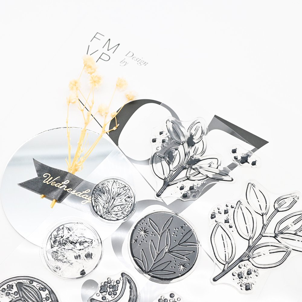 Popular Personalised Crafting Rubber Clear Stamps Custom High Quality Clear Stamps