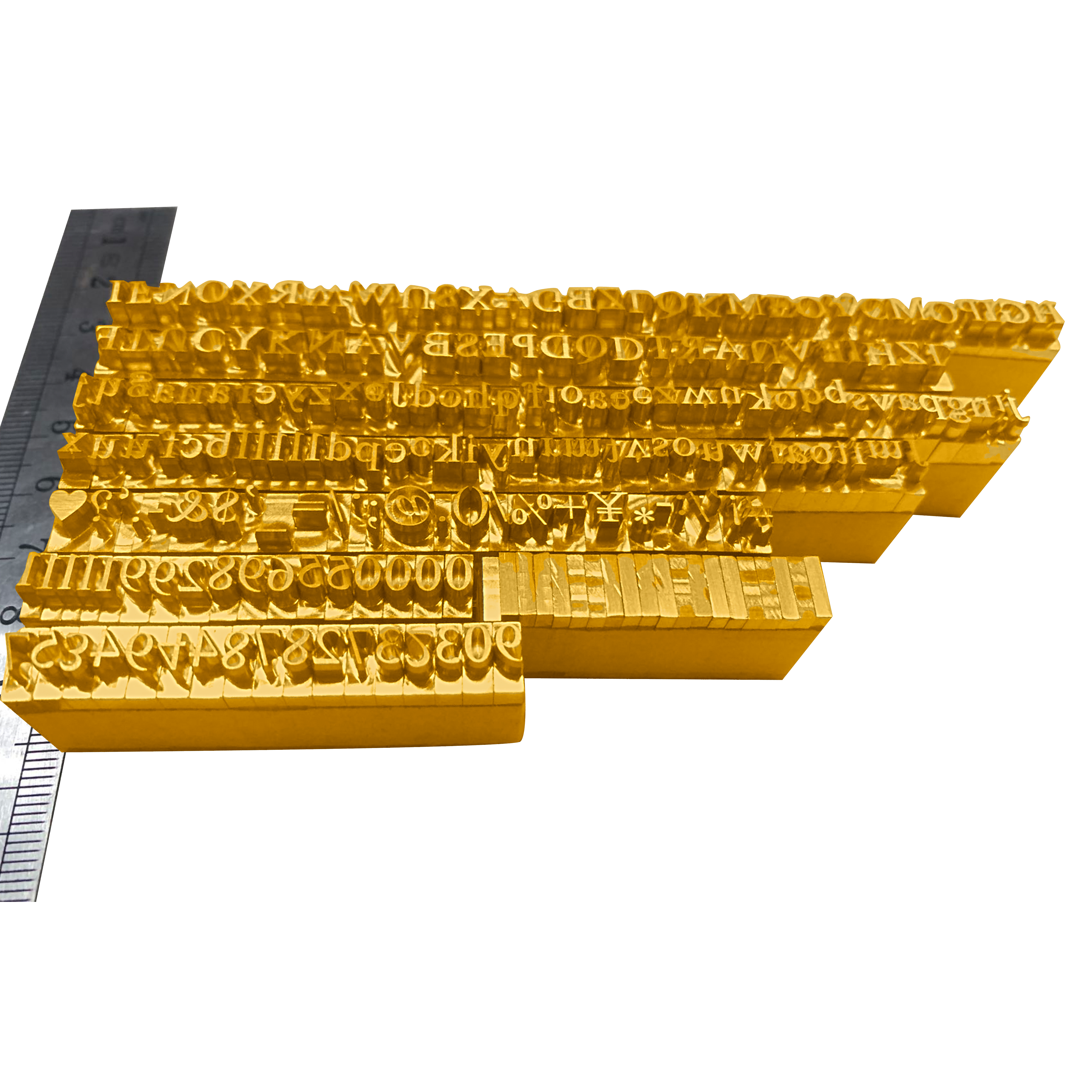 Custom 23.5mm Printable Letters Numbers Identity and Letters Set Stamp Press Movable Type Stamps for Code Printing