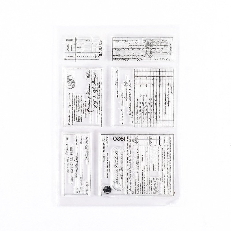 Now Product Retro Letter Flower Clear Rubber Stamps Custom Silicone Clear Stamp for Card Making Scrapbooking