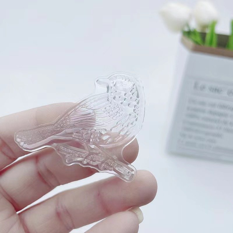 Now Product Retro Letter Flower Clear Rubber Stamps Custom Silicone Clear Stamp for Card Making Scrapbooking