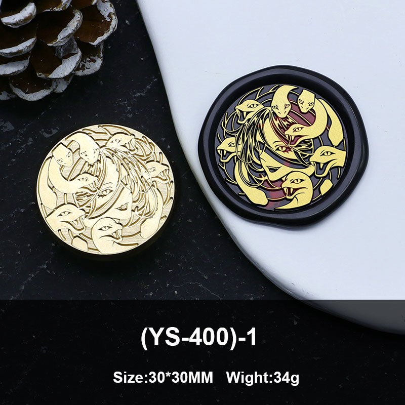 Wholesales Western Mythology Series Medusa Vampire Death Wax Seal Stamp Head