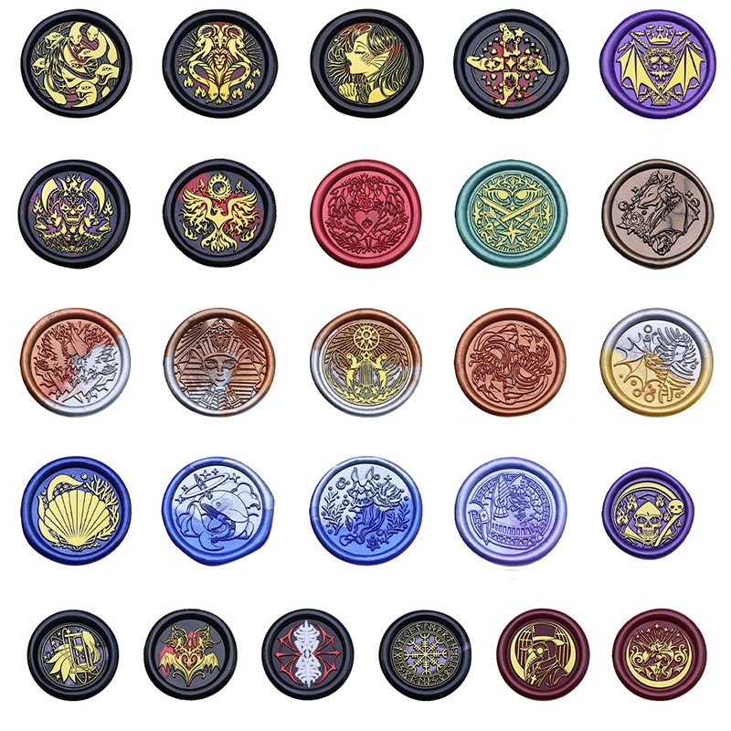 Wholesales Western Mythology Series Medusa Vampire Death Wax Seal Stamp Head