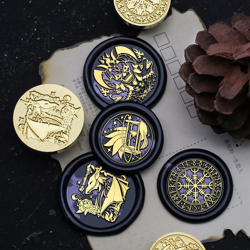 Wholesales Western Mythology Series Medusa Vampire Death Wax Seal Stamp Head