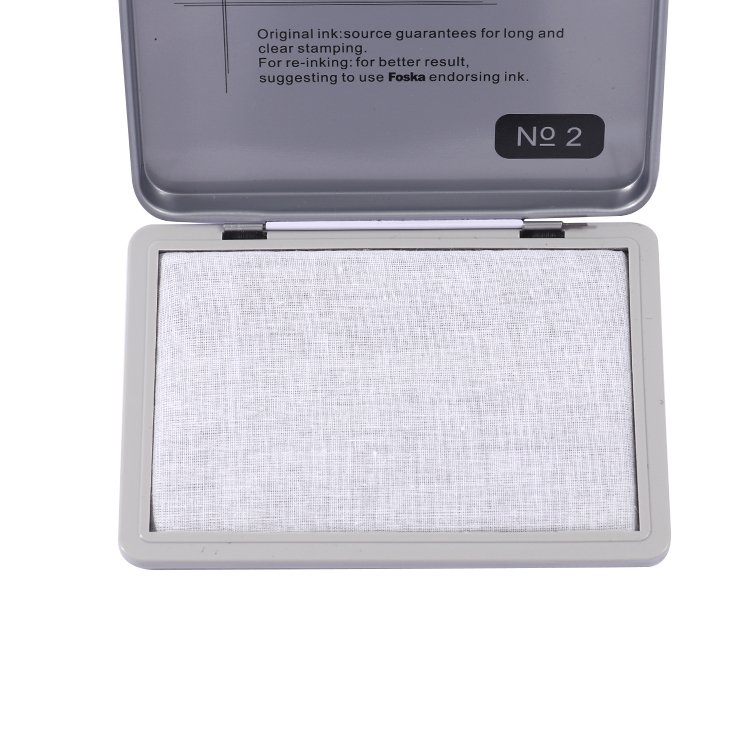Foska High quality non-toxic office stamp pad with quick-drying stamp pad financial office inkpad