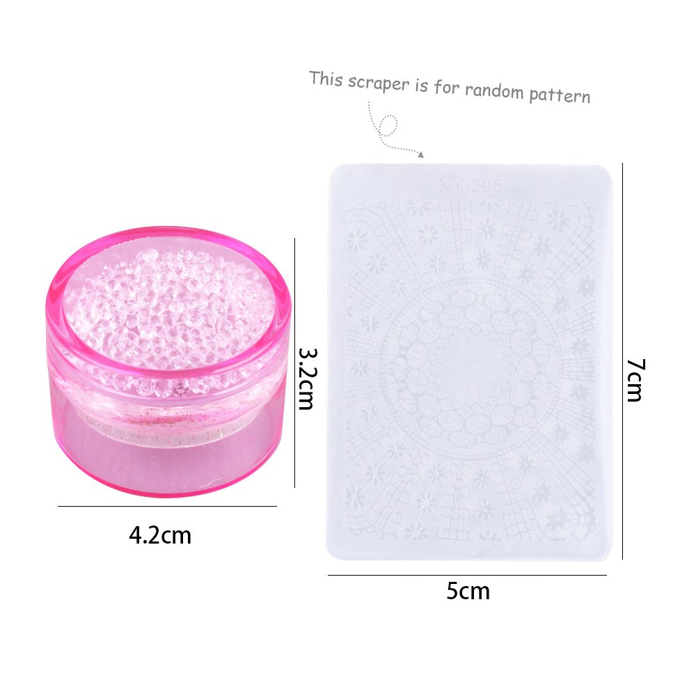 3.8cm Silicone Nail Art Stamper for Unique and Eye-catching Designs for Creating Distinctive Nail Art