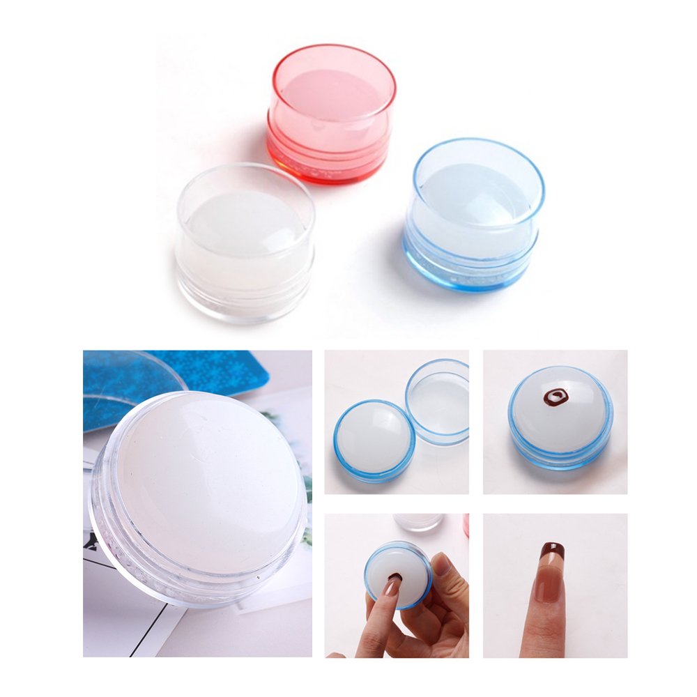3.8cm Silicone Nail Art Stamper for Unique and Eye-catching Designs for Creating Distinctive Nail Art