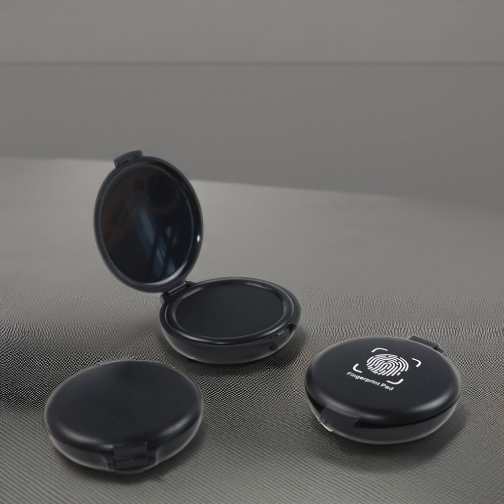 High quality finger print stamp pad Custom Plastic black Fingerprint Ink Pad thumb print Pad